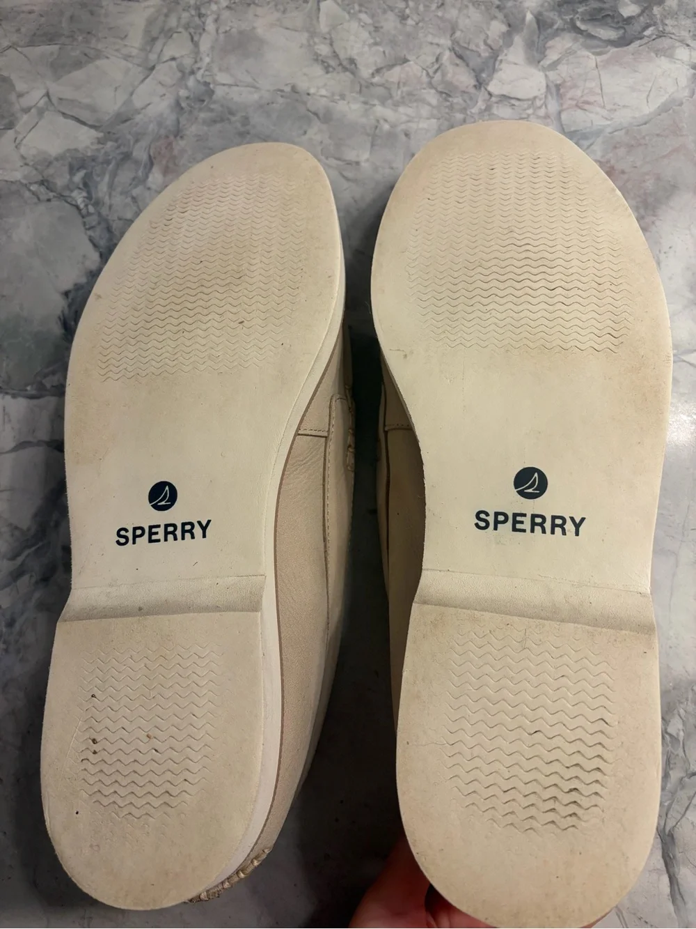 Sperry Men’s Light Beige Boat Shoes Size 13